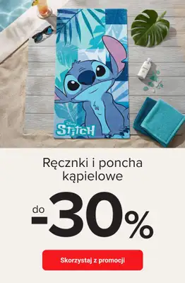 Smyk - gazetka promocyjna Ręczniki i poncha kąpielowe do -30% od piątku 24.07 do poniedziałku 03.08