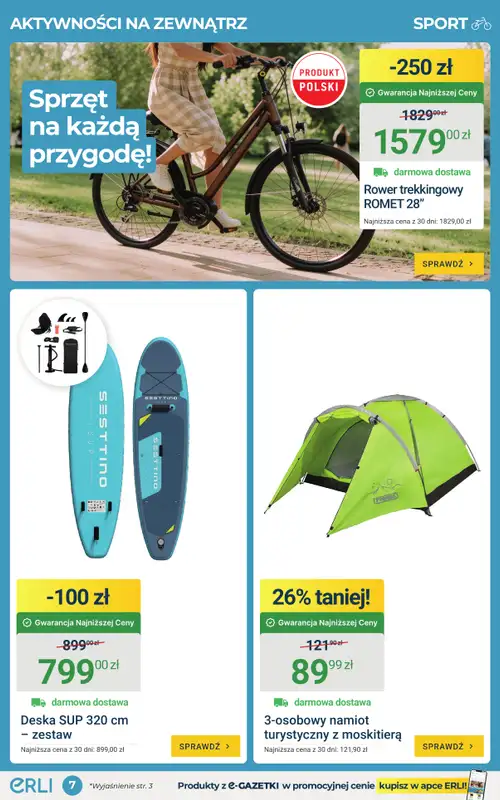 ERLI - gazetka promocyjna Tydzień okazji Erli! od poniedziałku 27.07 do niedzieli 02.08 - strona 7