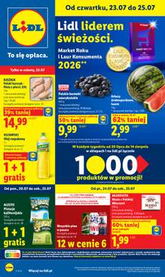 Lidl - gazetka promocyjna Oferta od czwartku od czwartku 23.07 do soboty 25.07