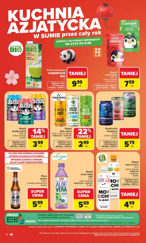 Carrefour - gazetka promocyjna Gazetka Carrefour od poniedziałku od poniedziałku 27.07 do soboty 01.08 - strona 20