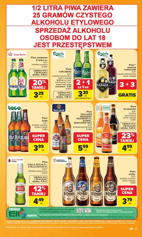 Carrefour - gazetka promocyjna Gazetka Carrefour od poniedziałku od poniedziałku 27.07 do soboty 01.08 - strona 45