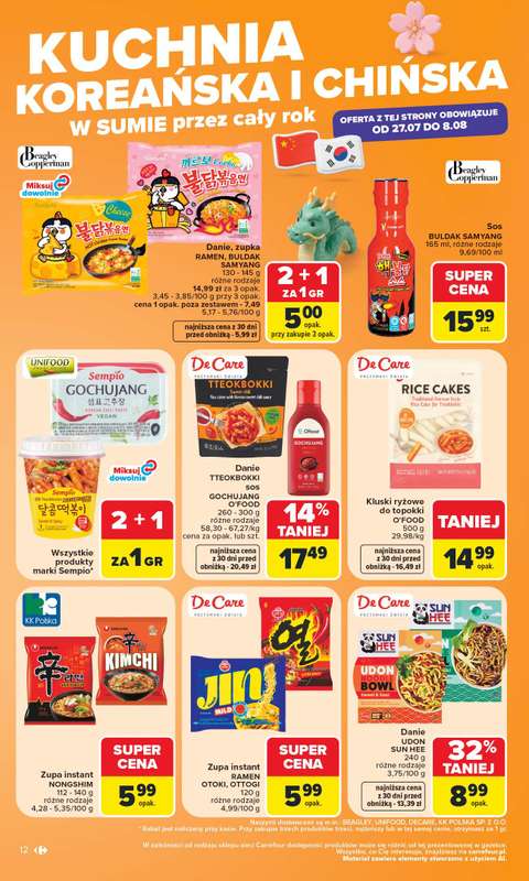 Carrefour - gazetka promocyjna Gazetka Carrefour od poniedziałku od poniedziałku 27.07 do soboty 01.08 - strona 14