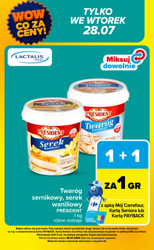 Carrefour - gazetka promocyjna Gazetka Wow co za ceny od poniedziałku 27.07 do soboty 01.08 - strona 5