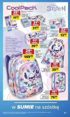 Carrefour - gazetka promocyjna Gazetka Szkoła nowy sezon od poniedziałku 27.07 do środy 12.08 - strona 5