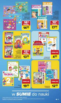 Carrefour - gazetka promocyjna Gazetka Szkoła nowy sezon od poniedziałku 27.07 do środy 12.08 - strona 49