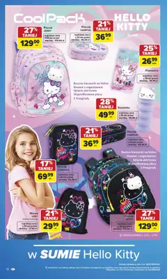 Carrefour - gazetka promocyjna Gazetka Szkoła nowy sezon od poniedziałku 27.07 do środy 12.08 - strona 12