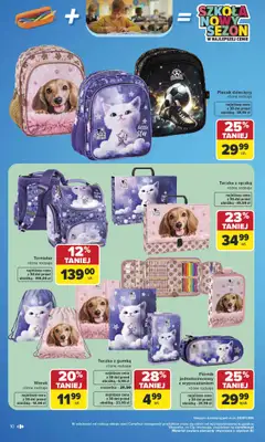 Carrefour - gazetka promocyjna Gazetka Szkoła nowy sezon od poniedziałku 27.07 do środy 12.08 - strona 10