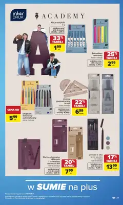 Carrefour - gazetka promocyjna Gazetka Szkoła nowy sezon od poniedziałku 27.07 do środy 12.08 - strona 39