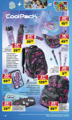 Carrefour - gazetka promocyjna Gazetka Szkoła nowy sezon od poniedziałku 27.07 do środy 12.08 - strona 4