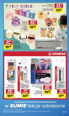 Carrefour - gazetka promocyjna Gazetka Szkoła nowy sezon od poniedziałku 27.07 do środy 12.08 - strona 45