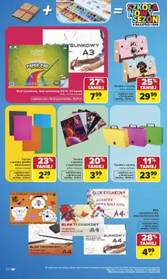 Carrefour - gazetka promocyjna Gazetka Szkoła nowy sezon od poniedziałku 27.07 do środy 12.08 - strona 22