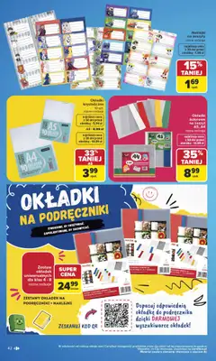 Carrefour - gazetka promocyjna Gazetka Szkoła nowy sezon od poniedziałku 27.07 do środy 12.08 - strona 42