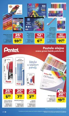 Carrefour - gazetka promocyjna Gazetka Szkoła nowy sezon od poniedziałku 27.07 do środy 12.08 - strona 28