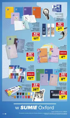 Carrefour - gazetka promocyjna Gazetka Szkoła nowy sezon od poniedziałku 27.07 do środy 12.08 - strona 32