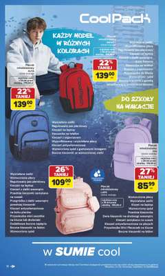 Carrefour - gazetka promocyjna Gazetka Szkoła nowy sezon od poniedziałku 27.07 do środy 12.08 - strona 18