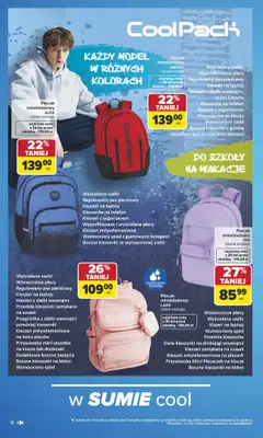 Carrefour - gazetka promocyjna Gazetka Szkoła nowy sezon od poniedziałku 27.07 do środy 12.08 - strona 18