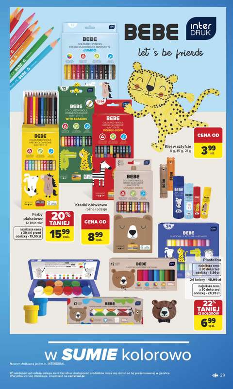 Carrefour - gazetka promocyjna Gazetka Szkoła nowy sezon od poniedziałku 27.07 do środy 12.08 - strona 29