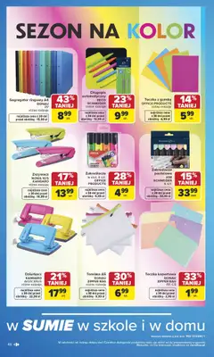 Carrefour - gazetka promocyjna Gazetka Szkoła nowy sezon od poniedziałku 27.07 do środy 12.08 - strona 46