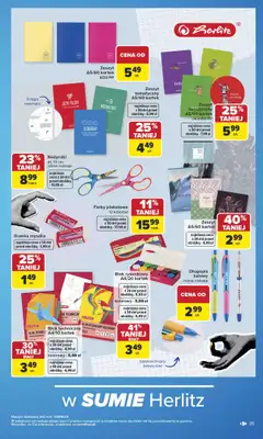Carrefour - gazetka promocyjna Gazetka Szkoła nowy sezon od poniedziałku 27.07 do środy 12.08 - strona 35
