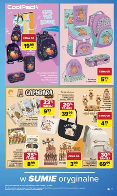Carrefour - gazetka promocyjna Gazetka Szkoła nowy sezon od poniedziałku 27.07 do środy 12.08 - strona 11