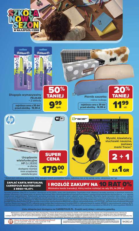 Carrefour - gazetka promocyjna Gazetka Szkoła nowy sezon od poniedziałku 27.07 do środy 12.08 - strona 64