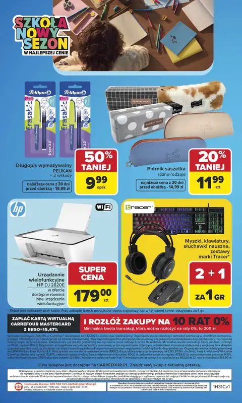Carrefour - gazetka promocyjna Gazetka Szkoła nowy sezon od poniedziałku 27.07 do środy 12.08 - strona 64