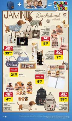 Carrefour - gazetka promocyjna Gazetka Szkoła nowy sezon od poniedziałku 27.07 do środy 12.08 - strona 20