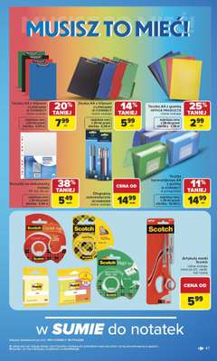 Carrefour - gazetka promocyjna Gazetka Szkoła nowy sezon od poniedziałku 27.07 do środy 12.08 - strona 47