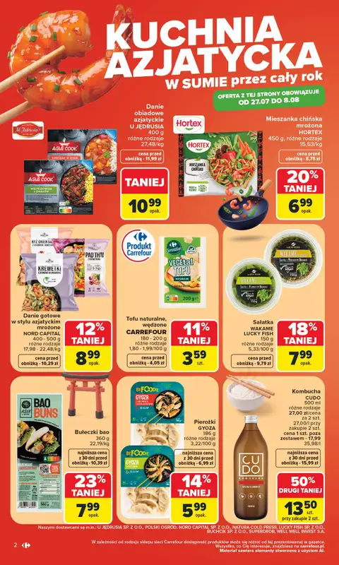 Carrefour - gazetka promocyjna Gazetka Kuchnia Azjatycka przez cały rok od poniedziałku 27.07 do soboty 08.08 - strona 2