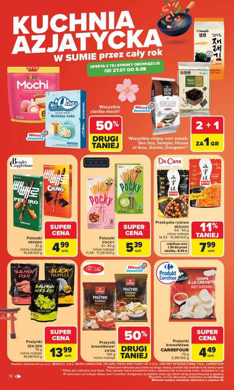 Carrefour - gazetka promocyjna Gazetka Kuchnia Azjatycka przez cały rok od poniedziałku 27.07 do soboty 08.08 - strona 10