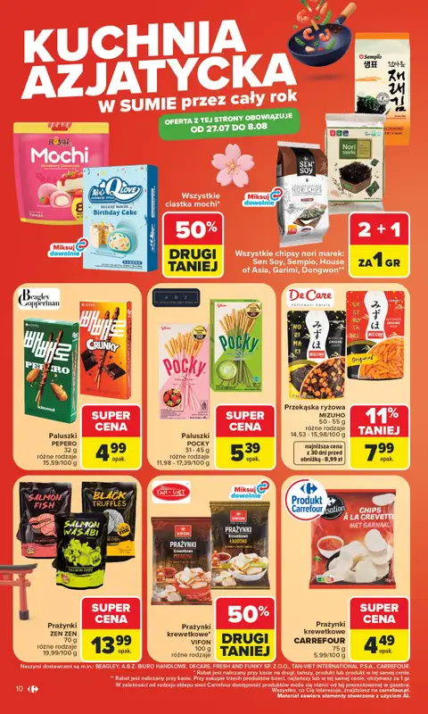 Carrefour - gazetka promocyjna Gazetka Kuchnia Azjatycka przez cały rok od poniedziałku 27.07 do soboty 08.08 - strona 10