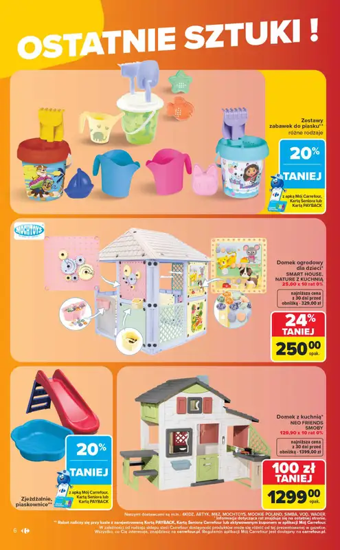 Carrefour - gazetka promocyjna Gazetka Ostatnie sztuki i letnie hity od poniedziałku 27.07 do soboty 08.08 - strona 6