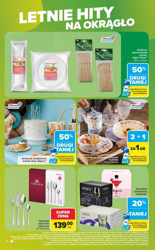 Carrefour - gazetka promocyjna Gazetka Ostatnie sztuki i letnie hity od poniedziałku 27.07 do soboty 08.08 - strona 12