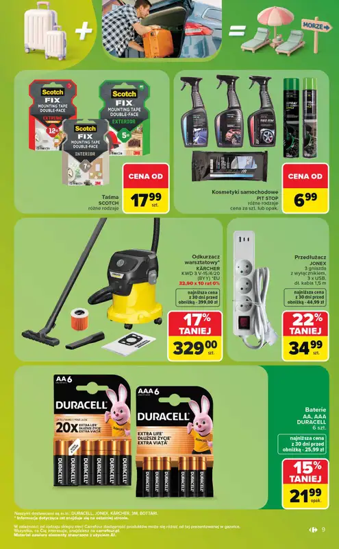 Carrefour - gazetka promocyjna Gazetka Ostatnie sztuki i letnie hity od poniedziałku 27.07 do soboty 08.08 - strona 9