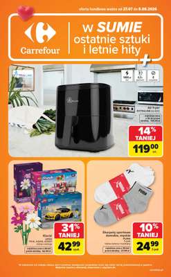 Carrefour - gazetka promocyjna Gazetka Ostatnie sztuki i letnie hity od poniedziałku 27.07 do soboty 08.08