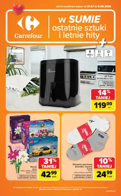 Carrefour - gazetka promocyjna Gazetka Ostatnie sztuki i letnie hity od poniedziałku 27.07 do soboty 08.08