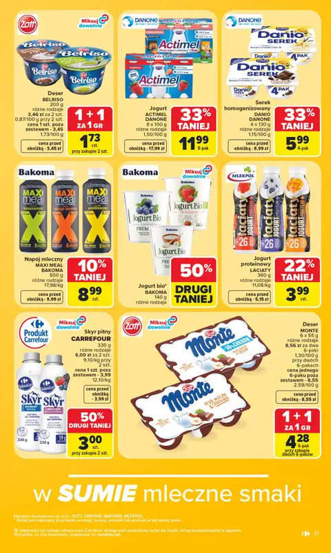 Carrefour Market - gazetka promocyjna Gazetka Carrefour Market od poniedziałku od poniedziałku 27.07 do soboty 01.08 - strona 33