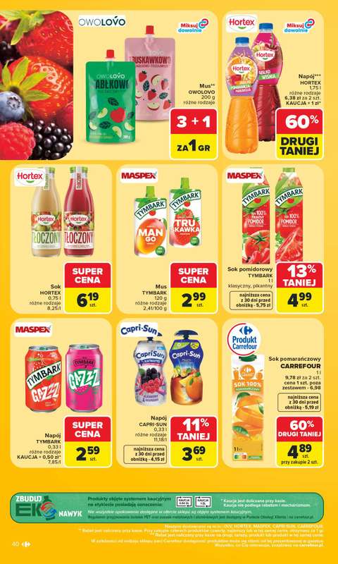 Carrefour Market - gazetka promocyjna Gazetka Carrefour Market od poniedziałku od poniedziałku 27.07 do soboty 01.08 - strona 42