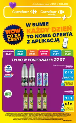 Carrefour Market - gazetka promocyjna Gazetka Wow co za ceny od poniedziałku 27.07 do soboty 01.08