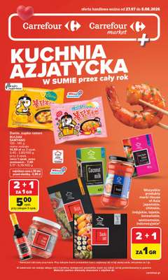 Carrefour Market - gazetka promocyjna Gazetka Kuchnia Azjatycka przez cały rok od poniedziałku 27.07 do soboty 08.08