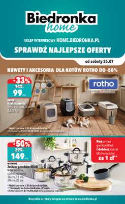 Biedronka Home - gazetka promocyjna Najlepsze oferty od soboty 25.07 do soboty 26.09
