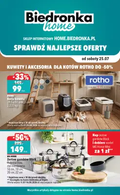 Biedronka Home - gazetka promocyjna Najlepsze oferty od soboty 25.07 do soboty 26.09
