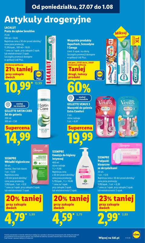 Lidl - gazetka promocyjna Oferta od poniedziałku od poniedziałku 27.07 do środy 29.07 - strona 87