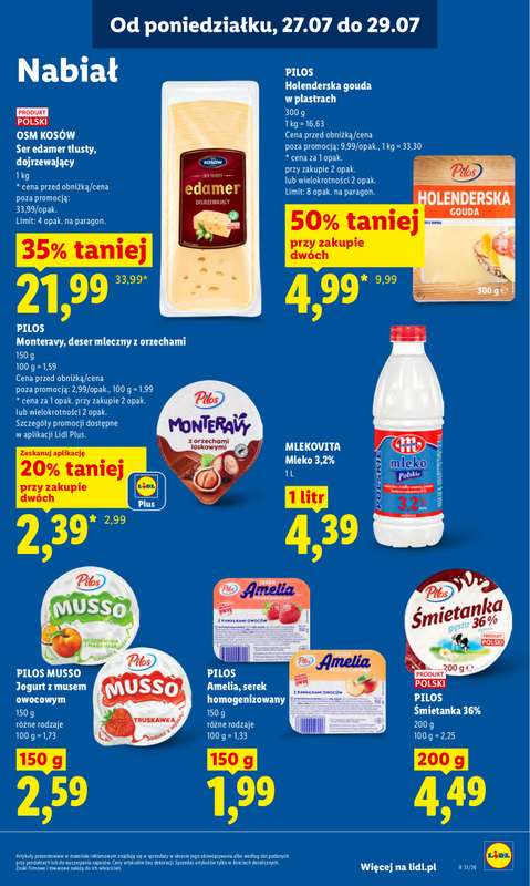 Lidl - gazetka promocyjna Oferta od poniedziałku od poniedziałku 27.07 do środy 29.07 - strona 63
