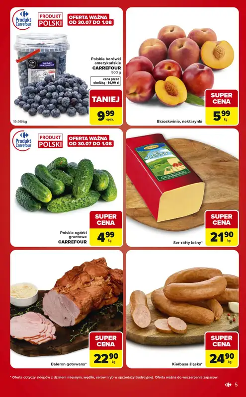 Carrefour Market - gazetka promocyjna Gazetka Ekspresowe zakupy od wtorku 28.07 do poniedziałku 03.08 - strona 5