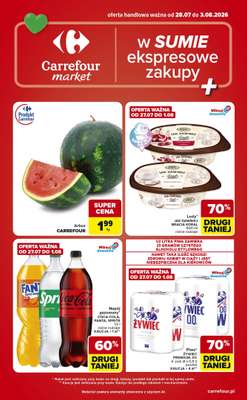 Carrefour Market - gazetka promocyjna Gazetka Ekspresowe zakupy od wtorku 28.07 do poniedziałku 03.08