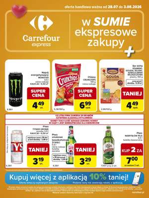 Carrefour Express - gazetka promocyjna Gazetka Express od wtorku 28.07 do poniedziałku 03.08