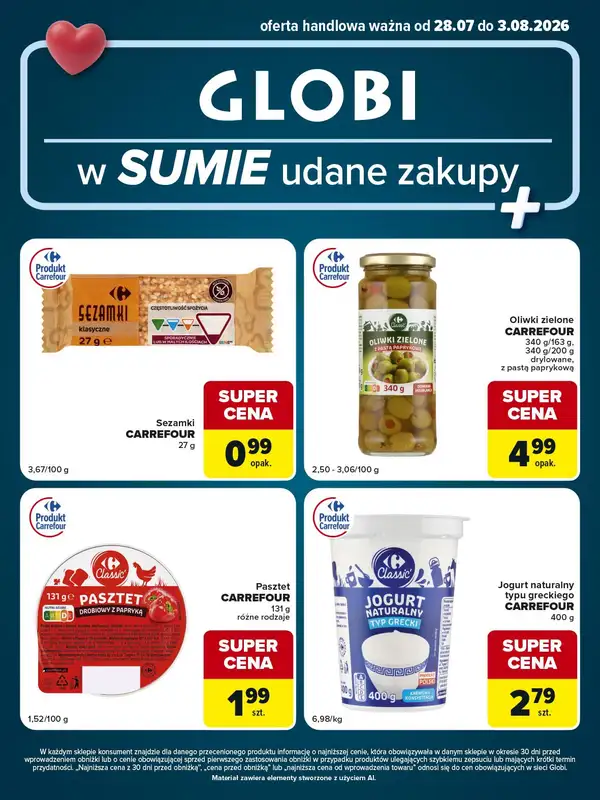 Globi - gazetka promocyjna Gazetka Globi od wtorku 28.07 do poniedziałku 03.08 - strona 2
