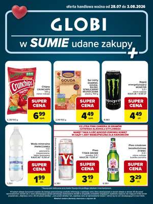 Globi - gazetka promocyjna Gazetka Globi od wtorku 28.07 do poniedziałku 03.08