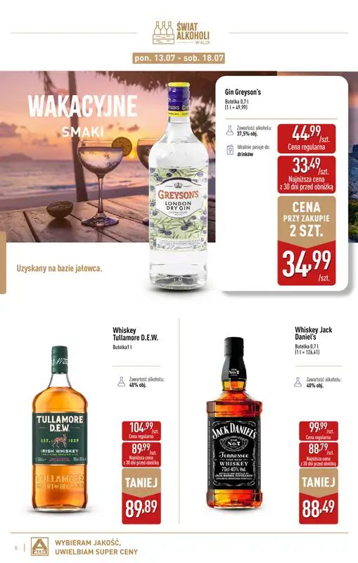 Aldi - gazetka promocyjna Świat alkoholi od czwartku 09.07 do soboty 01.08 - strona 6
